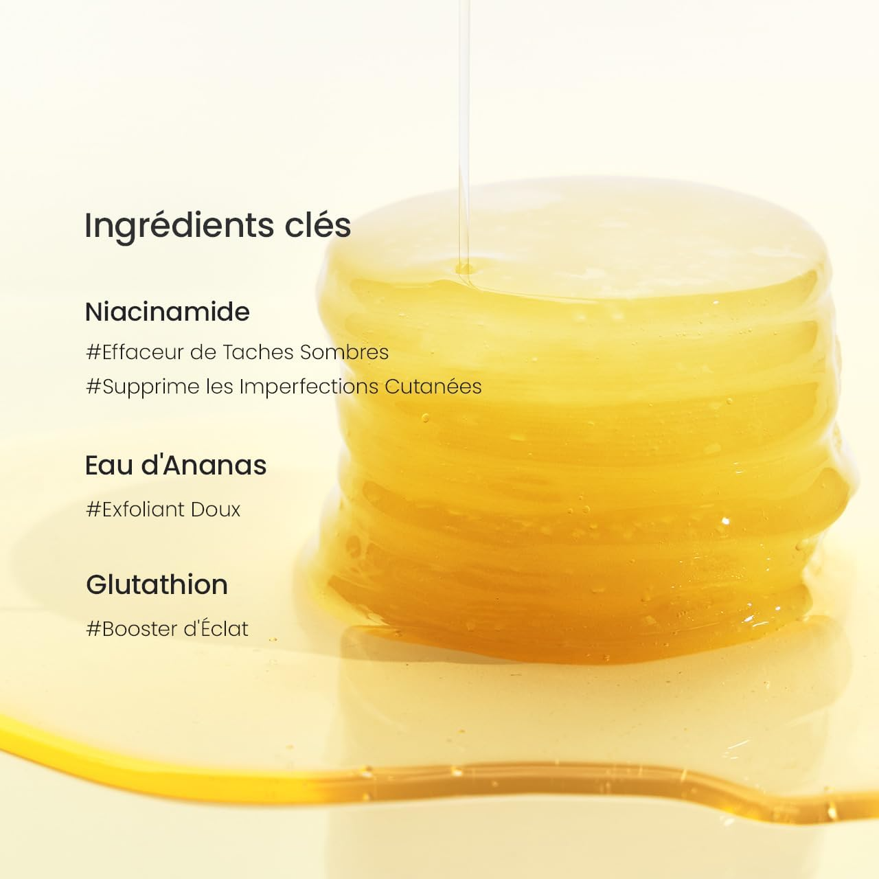 Biodance Vita Niacinamide, pads tonifiants en gel - 60 pièces