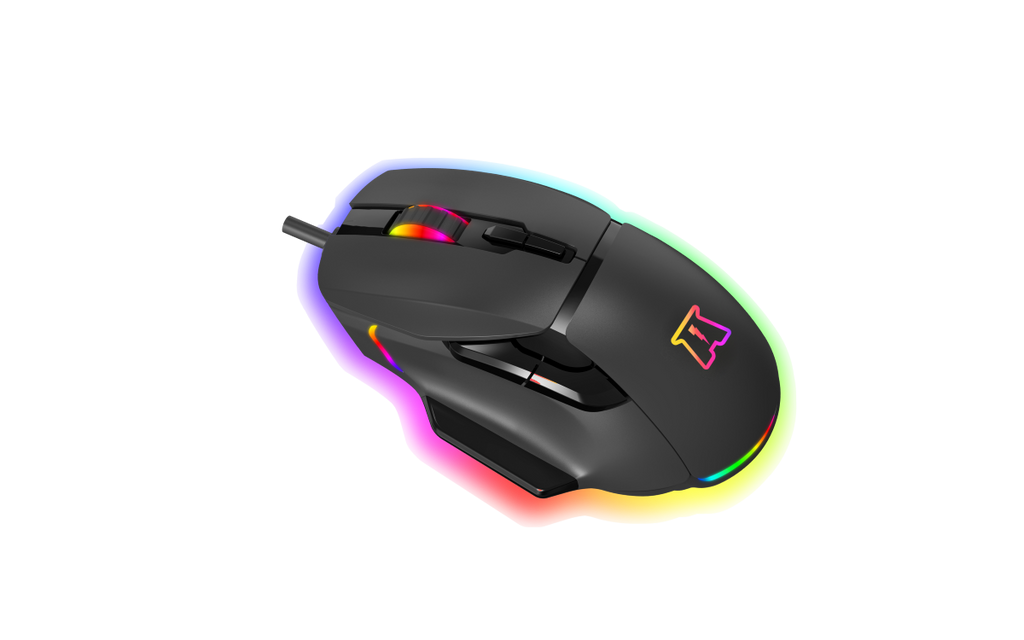 Akuma souris gaming otaku m05 12800 dpi rgb programmable noir
