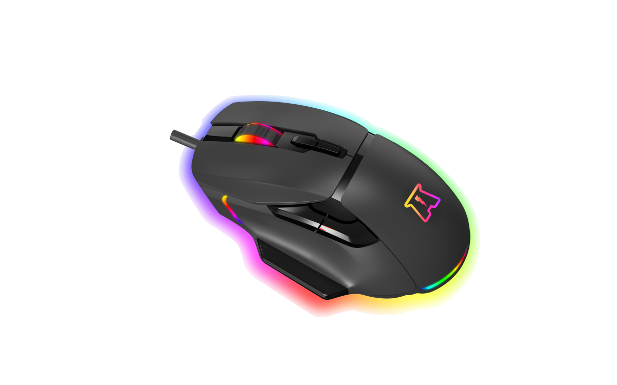 Akuma souris gaming otaku m05 12800 dpi rgb programmable noir