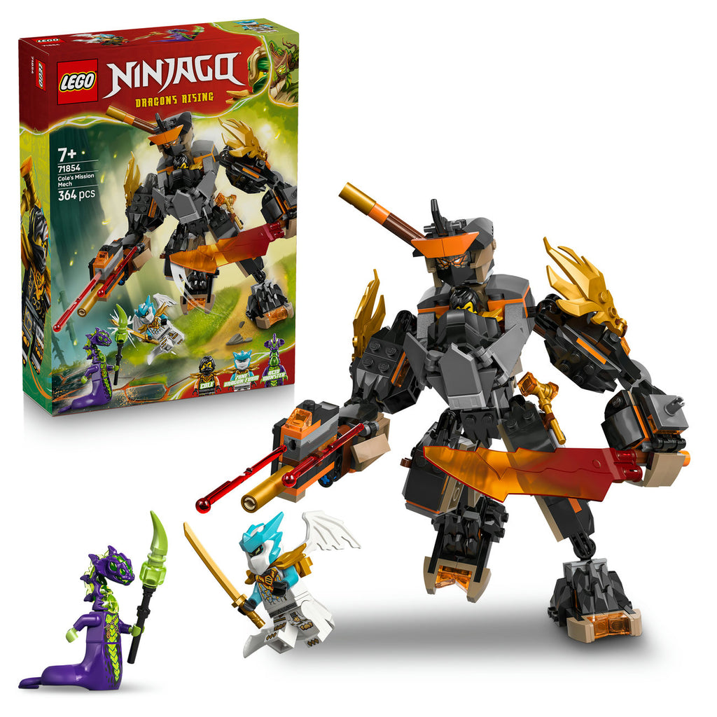 LEGO Ninjago 71854 La mission du robot Cole et du dragon Zane