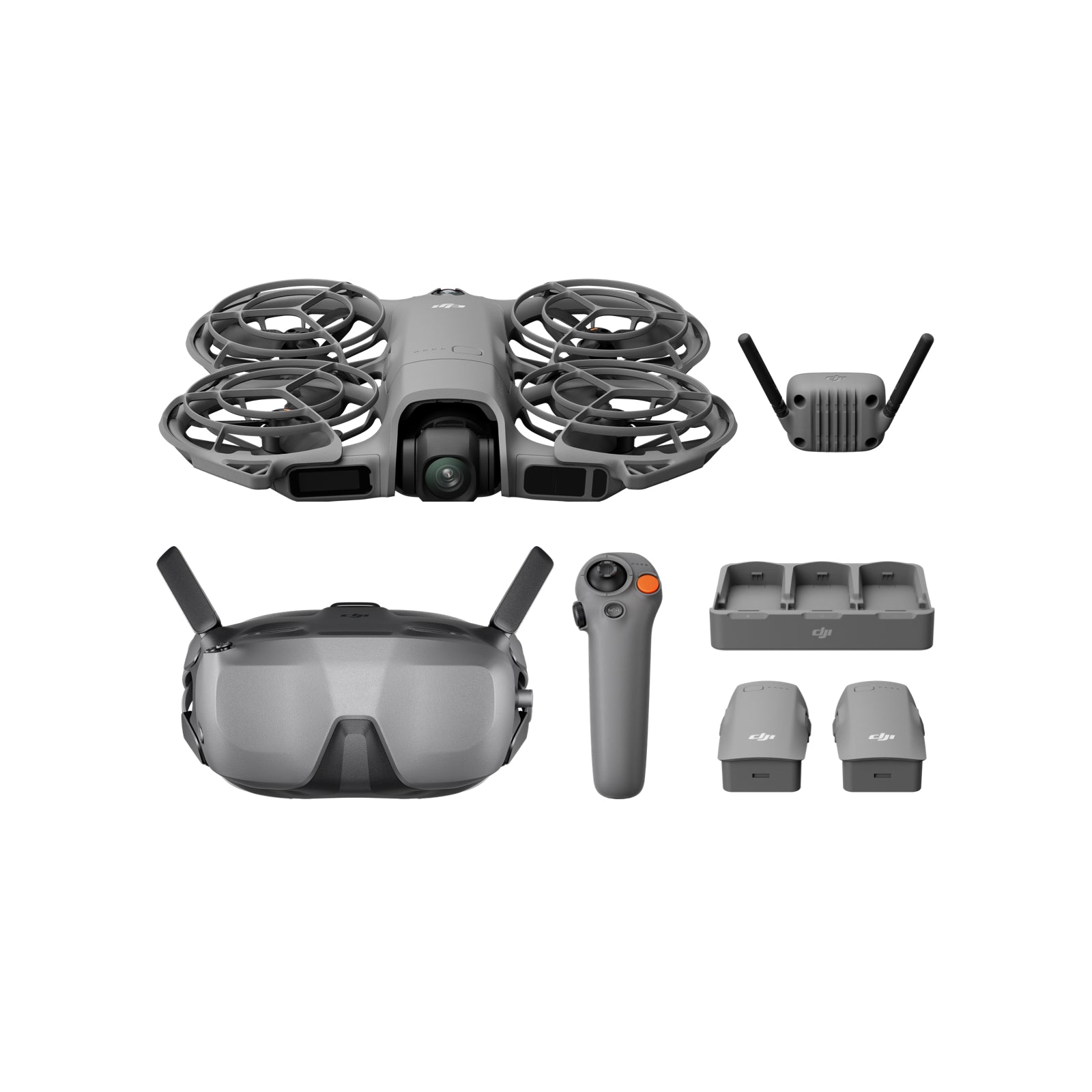 DJI Neo 2 Motion Fly More Combo Drone 4K pour débutants avec RC Motion 3, lunettes FPV N3, transmission numérique stable, vol FPV et 3 batteries