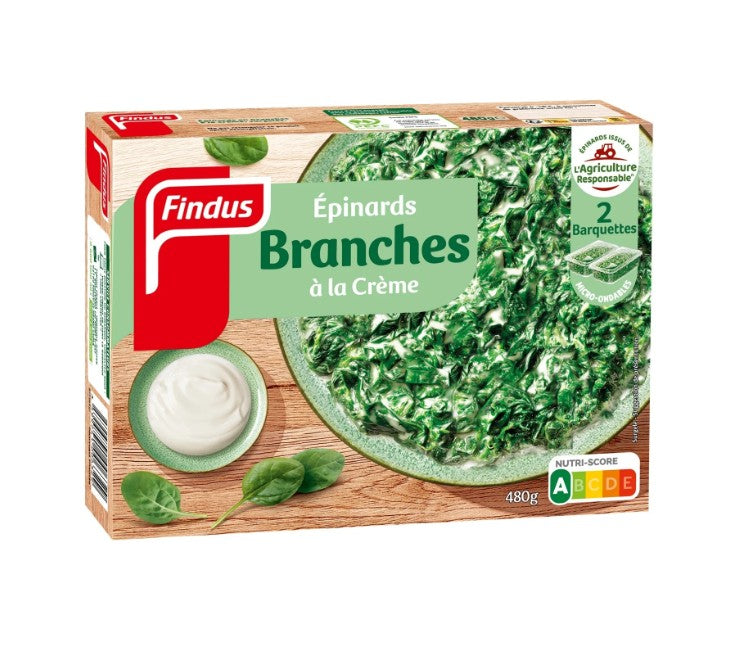 FINDUS Epinards branches à la crème 480g