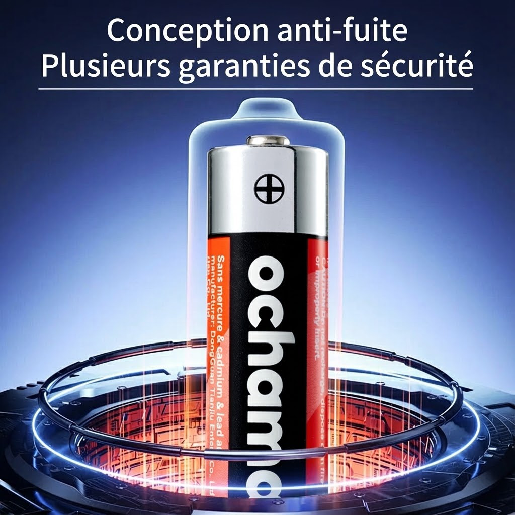 Ochama Piles AA 10 pièces, Alcalines, sans mercure, Écologiques, pour tensiomètre/lecteur de glycémie/serrure à empreinte digitale/télécommande/balance numérique/jouets 10 pièces