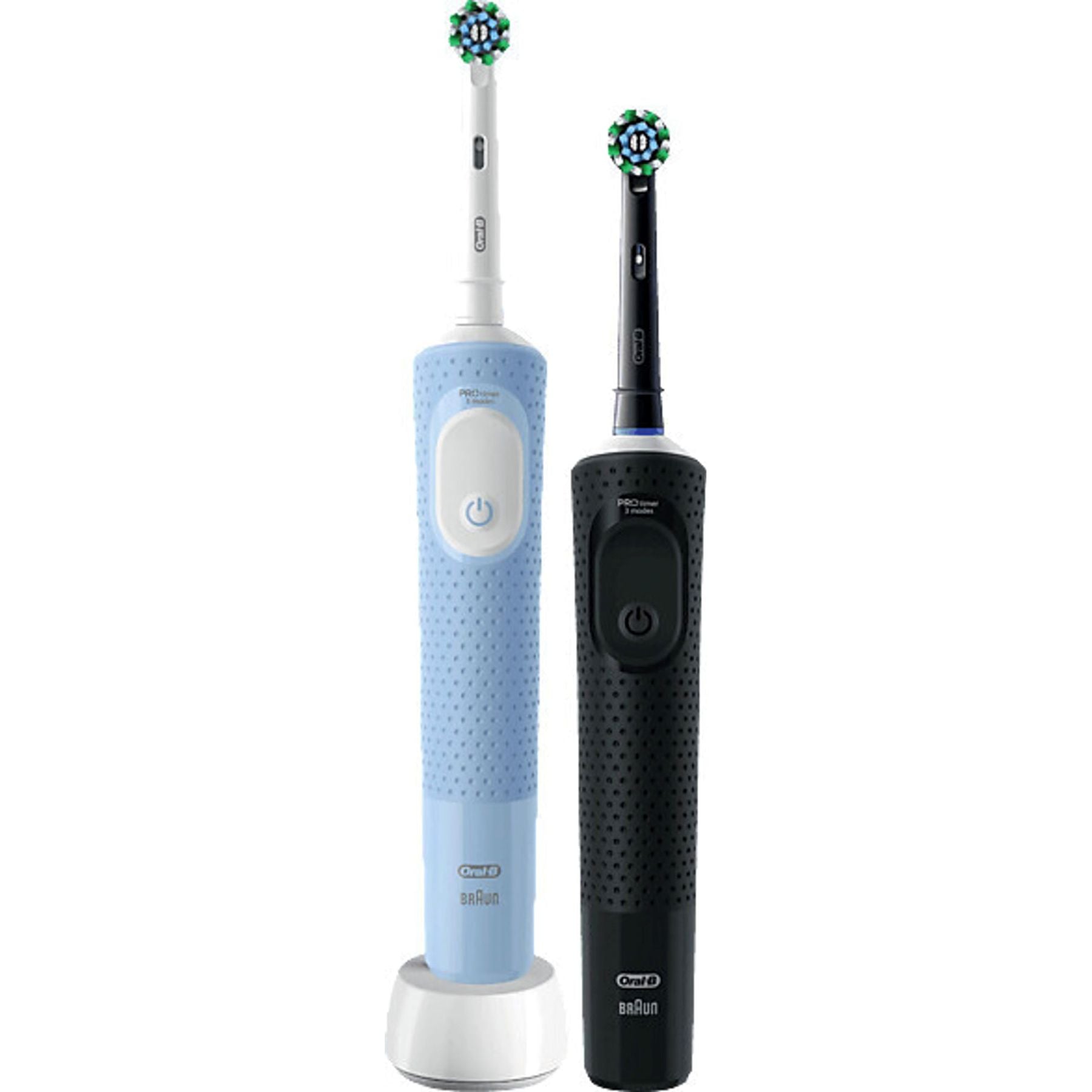 Oral-B Vitality Pro D103 Duo Pack - Brosses à Dents Électriques Rechargeables - Noir & Bleu - 3 Modes de Brossage