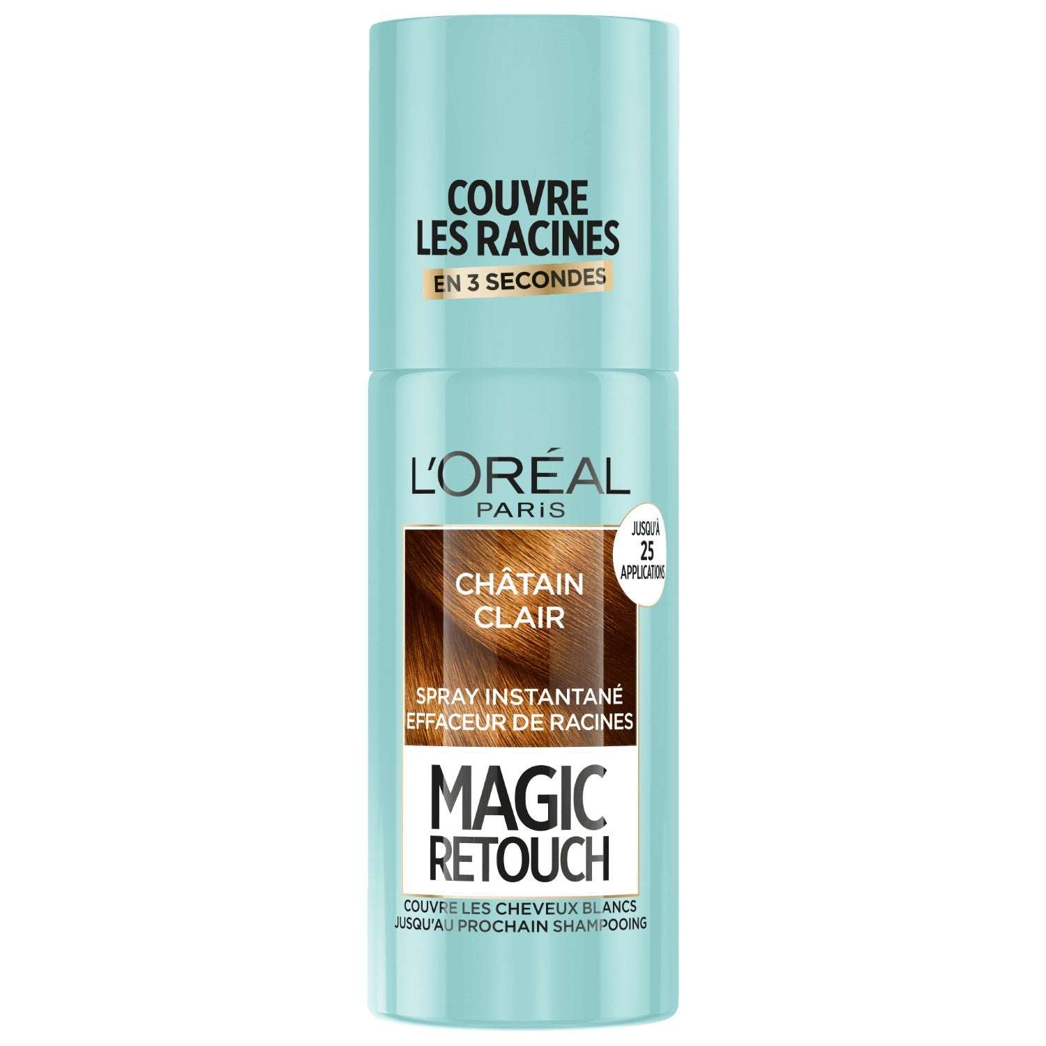 L'Oréal Paris Magic Retouch Spray Correcteur de Racines Instantané, Châtain Clair, 75 ml