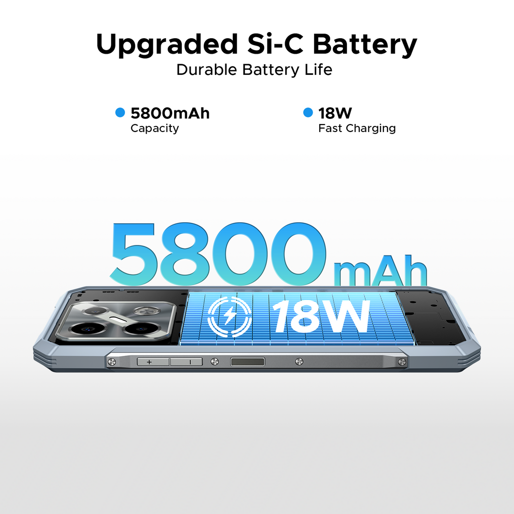 DOOGEE Blade GT Pro 5G Smartphone Rugged 2025, Effets Lumineux Dynamiques, 32 Go + 512 Go, 6 nm D7025, 120 Hz & 6,72" FHD+, Caméra IA 100 MP, Téléphone Mobile Android Ultra-Fin