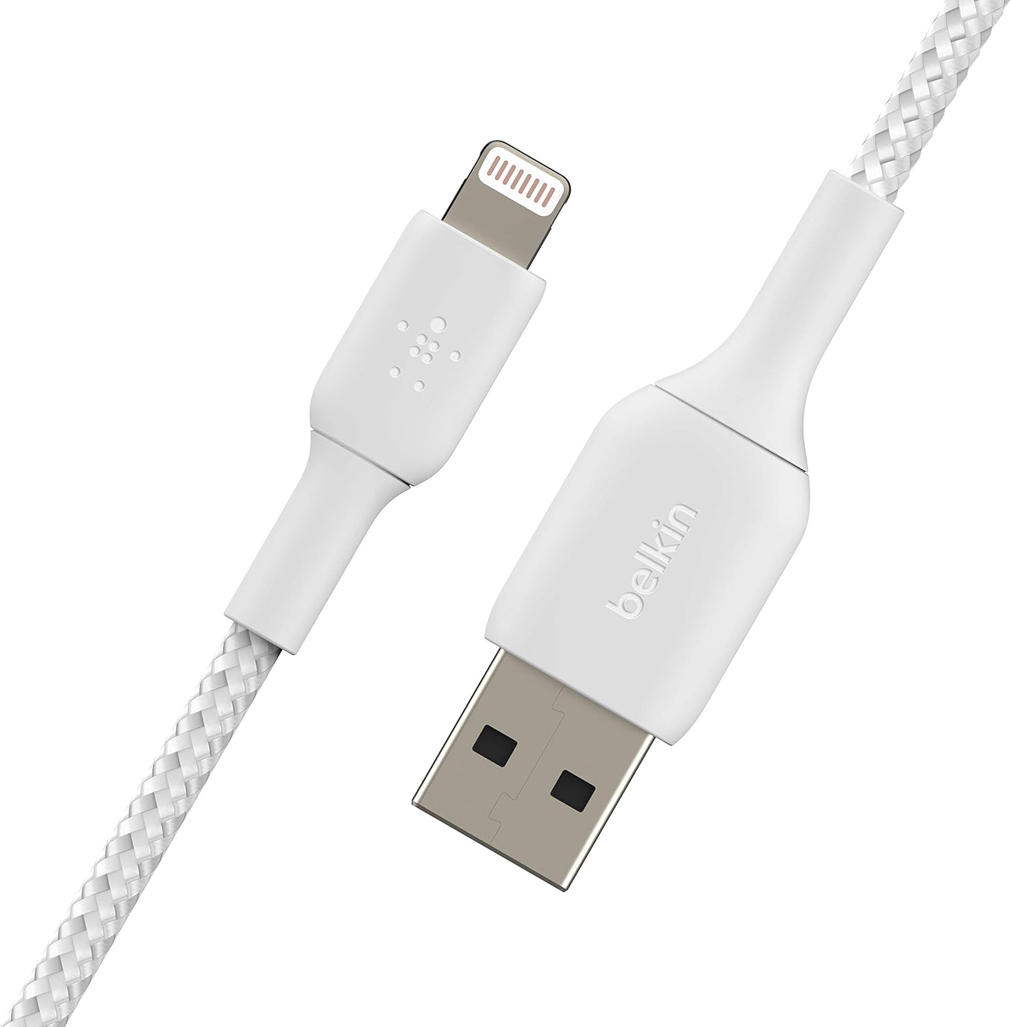 BELKIN Câble Lightning tressé USB-A 2 m - Blanc
