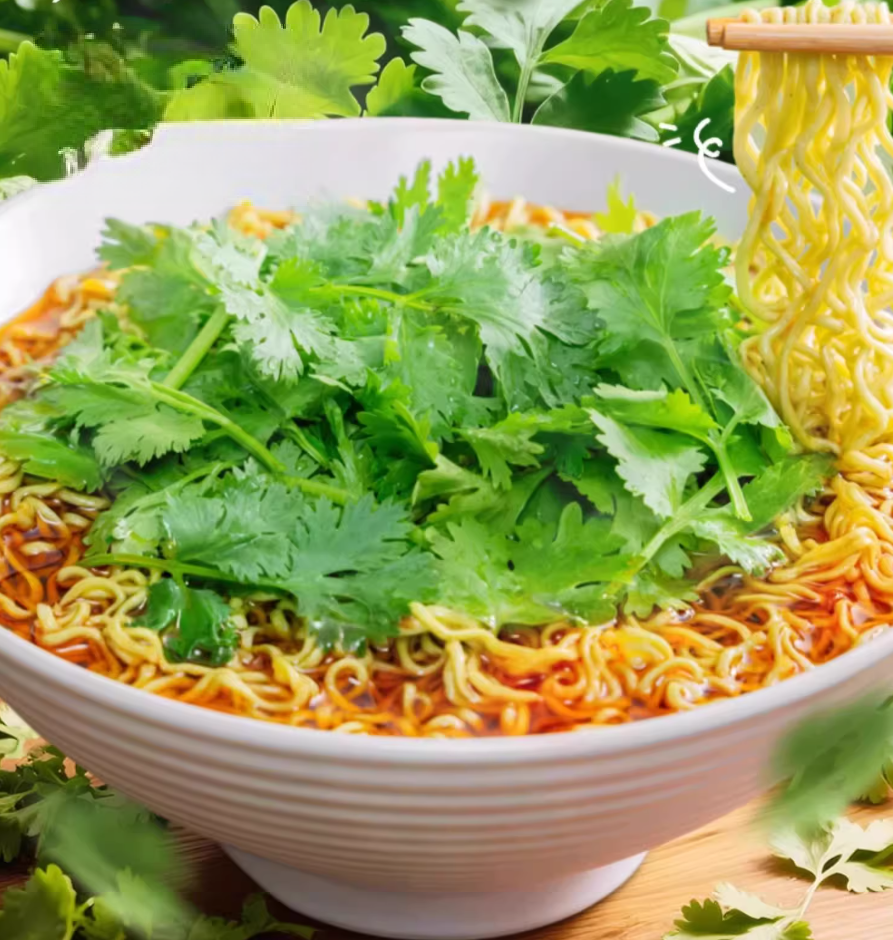 Bai Xiang Nouilles à la coriandre avec soupe de bœuf épicée -115 g x 5 portions