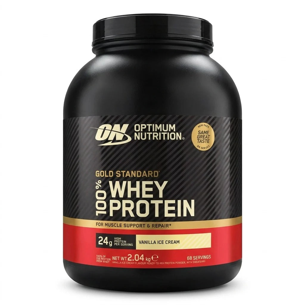 Optimum Nutrition Gold Standard 100% Whey Protein, saveur glace vanille 2,04 kg (68 portions)