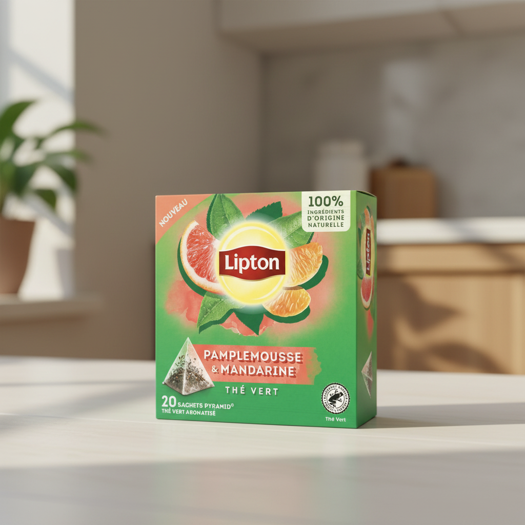 Lipton Thé Vert Pamplemousse Mandarine - 20, 32 g