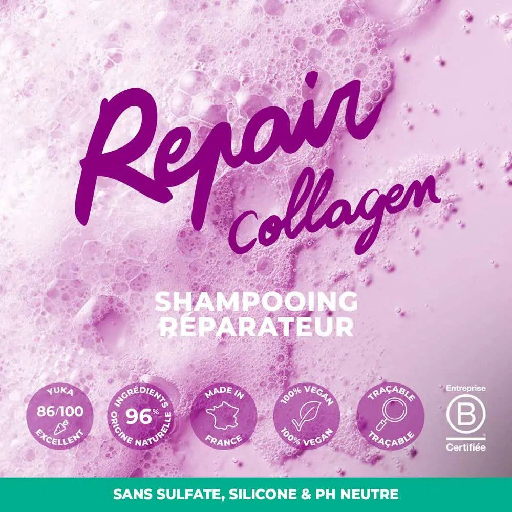 Énergie Fruit Shampoing réparateur au collagène cheveux abîmés - 250 ml