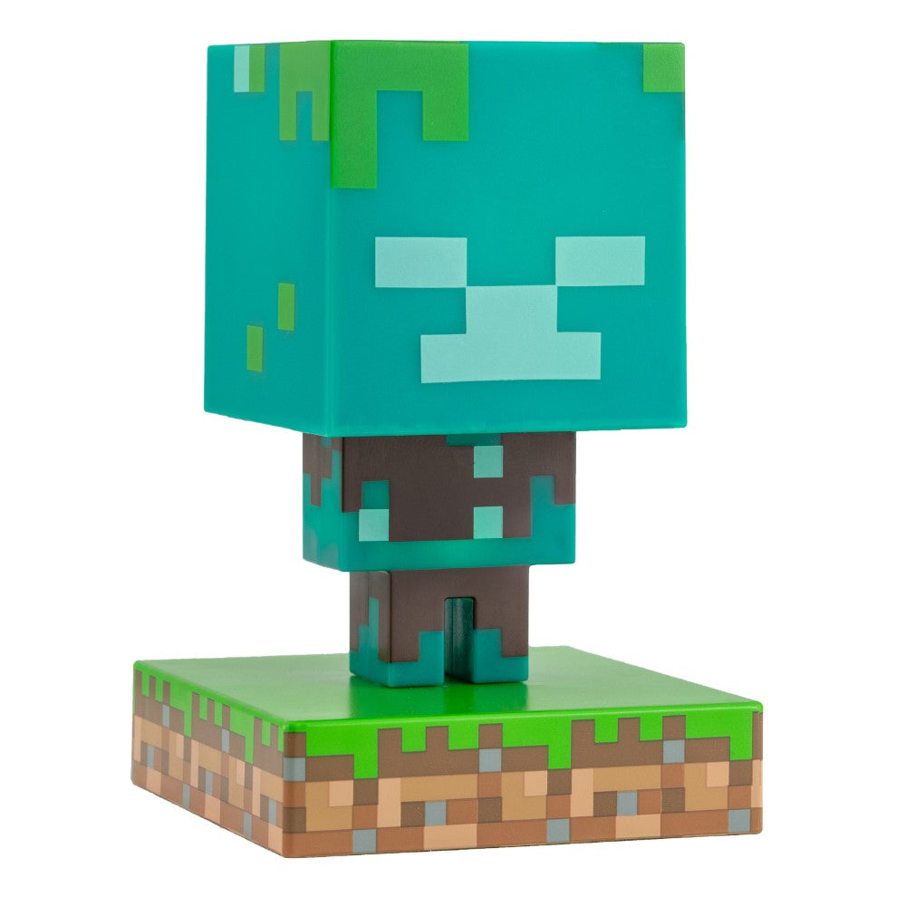 MINECRAFT Lampe Icône Zombi Noyé - sous Licence Officielle - à Piles