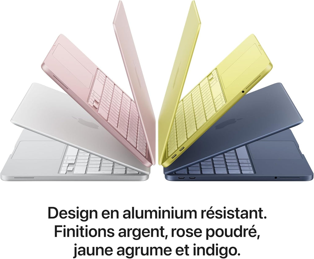 Apple MacBook Neo 13 pouces, 8 Go de mémoire vive, SSD 256 Go, Puce A18 Pro avec processeur 6 cœurs et processeur graphique 5 cœurs, Argent