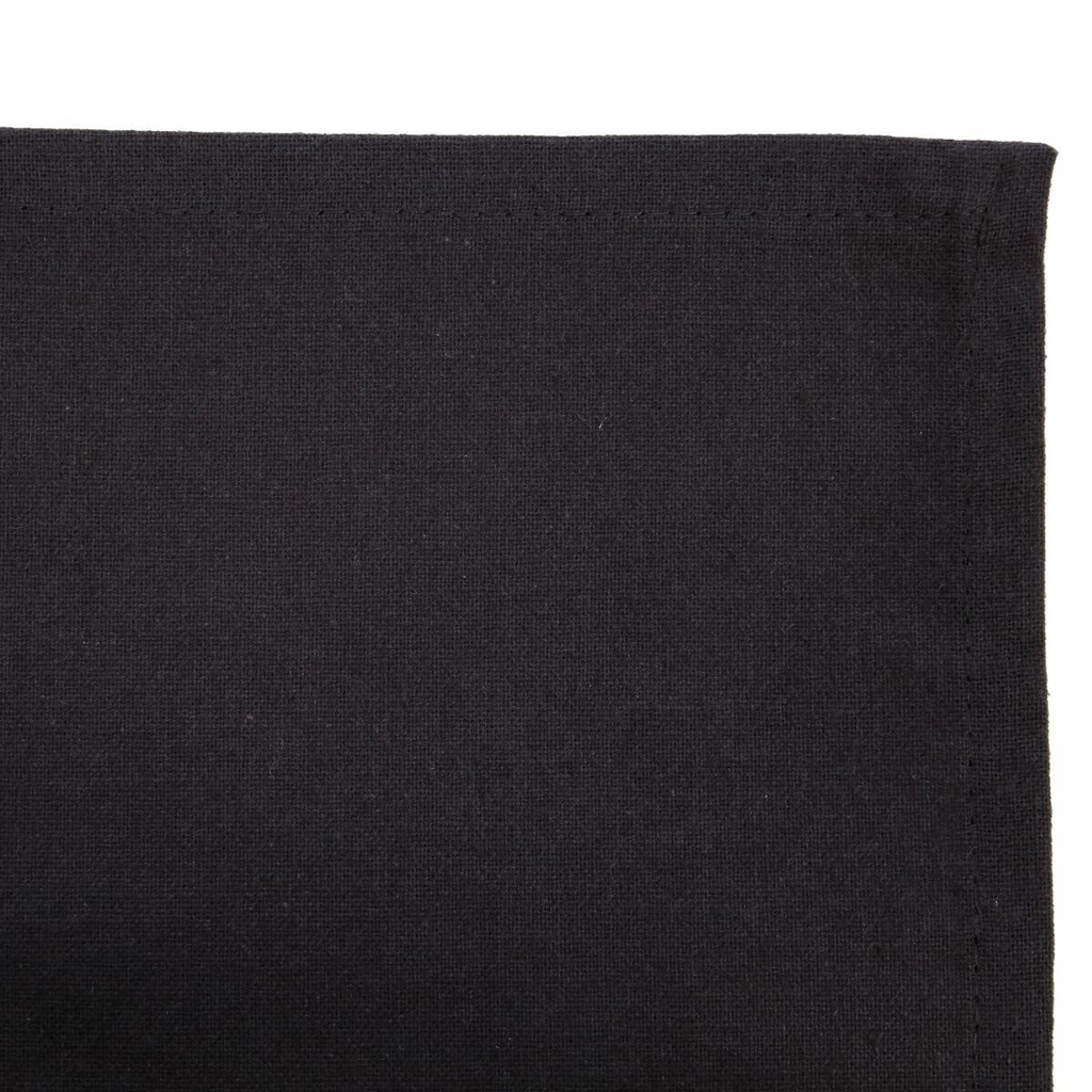 Atmosphera Lot de 4 serviettes de table en coton gris foncé