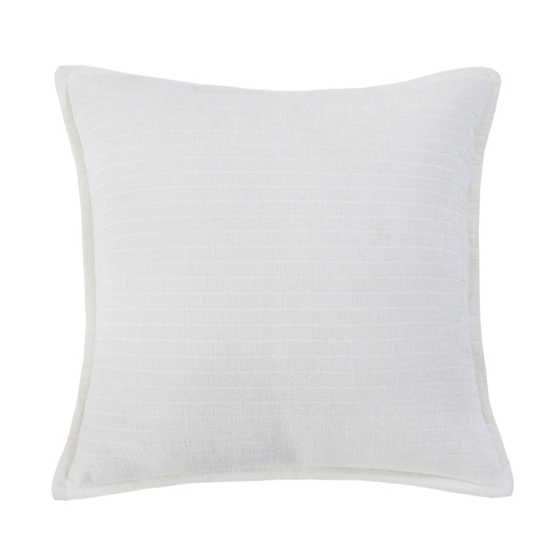 MEROPE, Housse de coussin classique en polyester multicolore, 50x50 cm, blanc, 1 pack