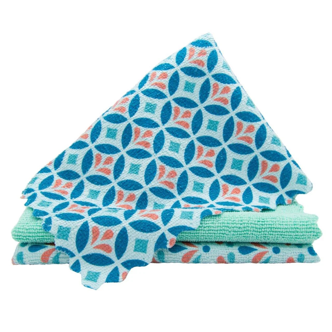 Spontex Mosaik Chiffons de Nettoyage en Microfibre, Lavables Jusqu'à 500 Fois, 30 x 40 cm, 3 Pièces