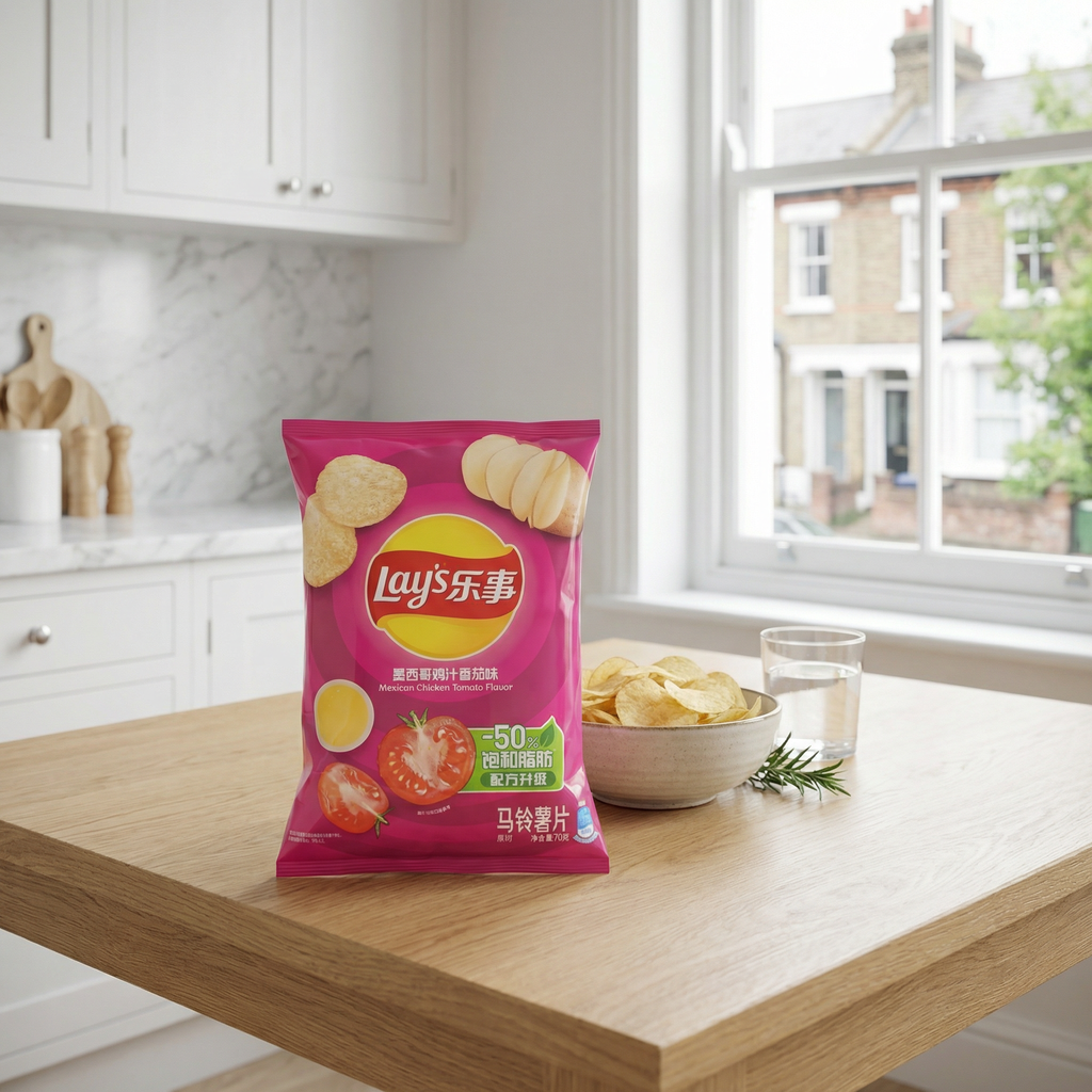 Lay's Chips de pommes de terre saveur jus de tomate et poulet mexicain 135 g