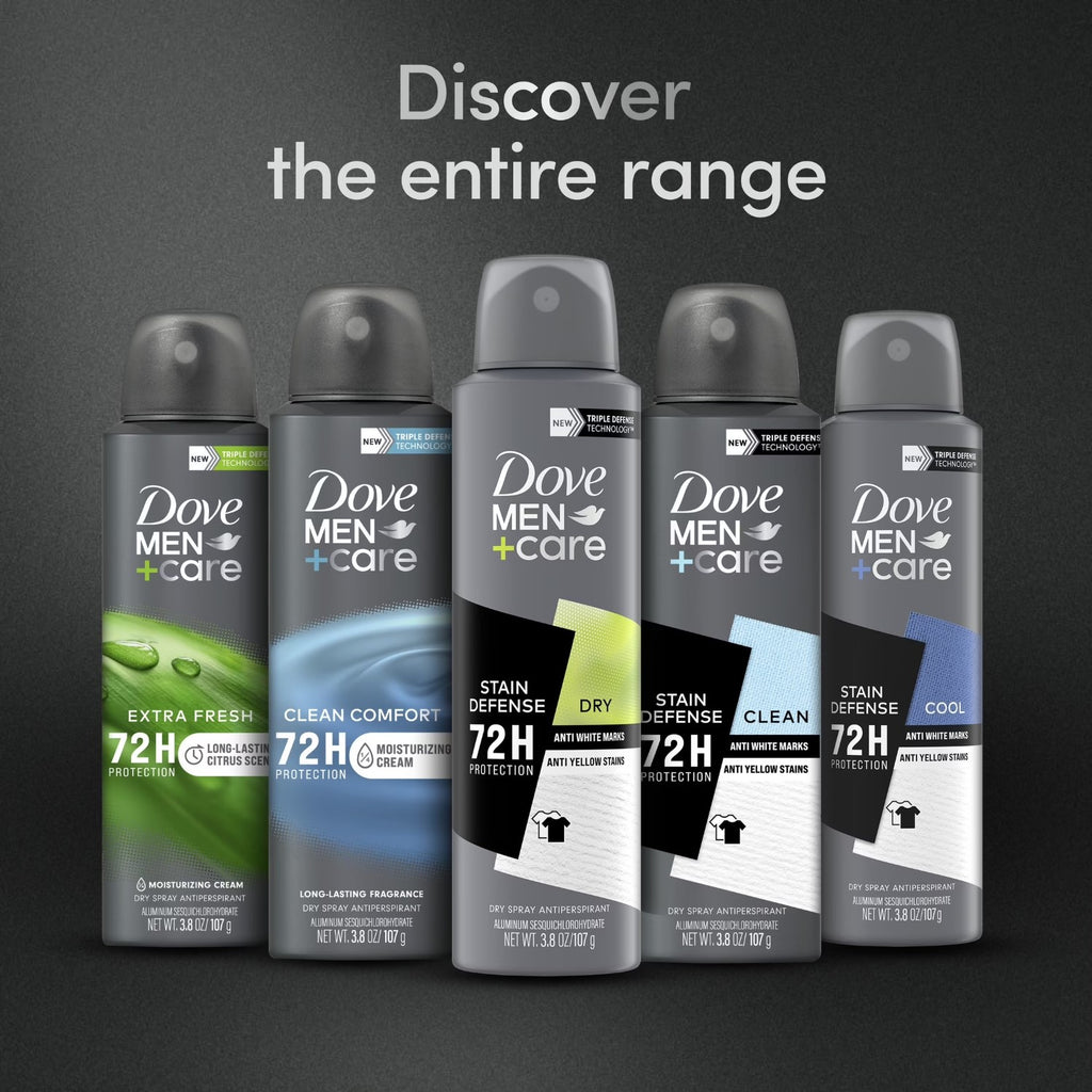 DOVE Men+Care Déodorant spray fraîcheur invisible avancée - 150 ml