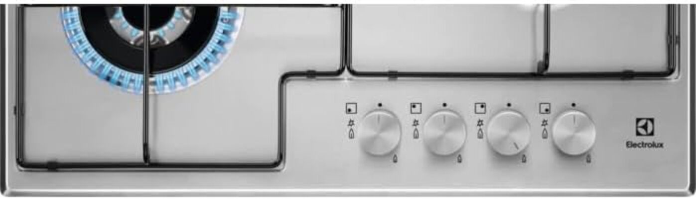 Electrolux EGS6434X table de cuisson gaz encastrable 4 foyers 60 cm acier inoxydable