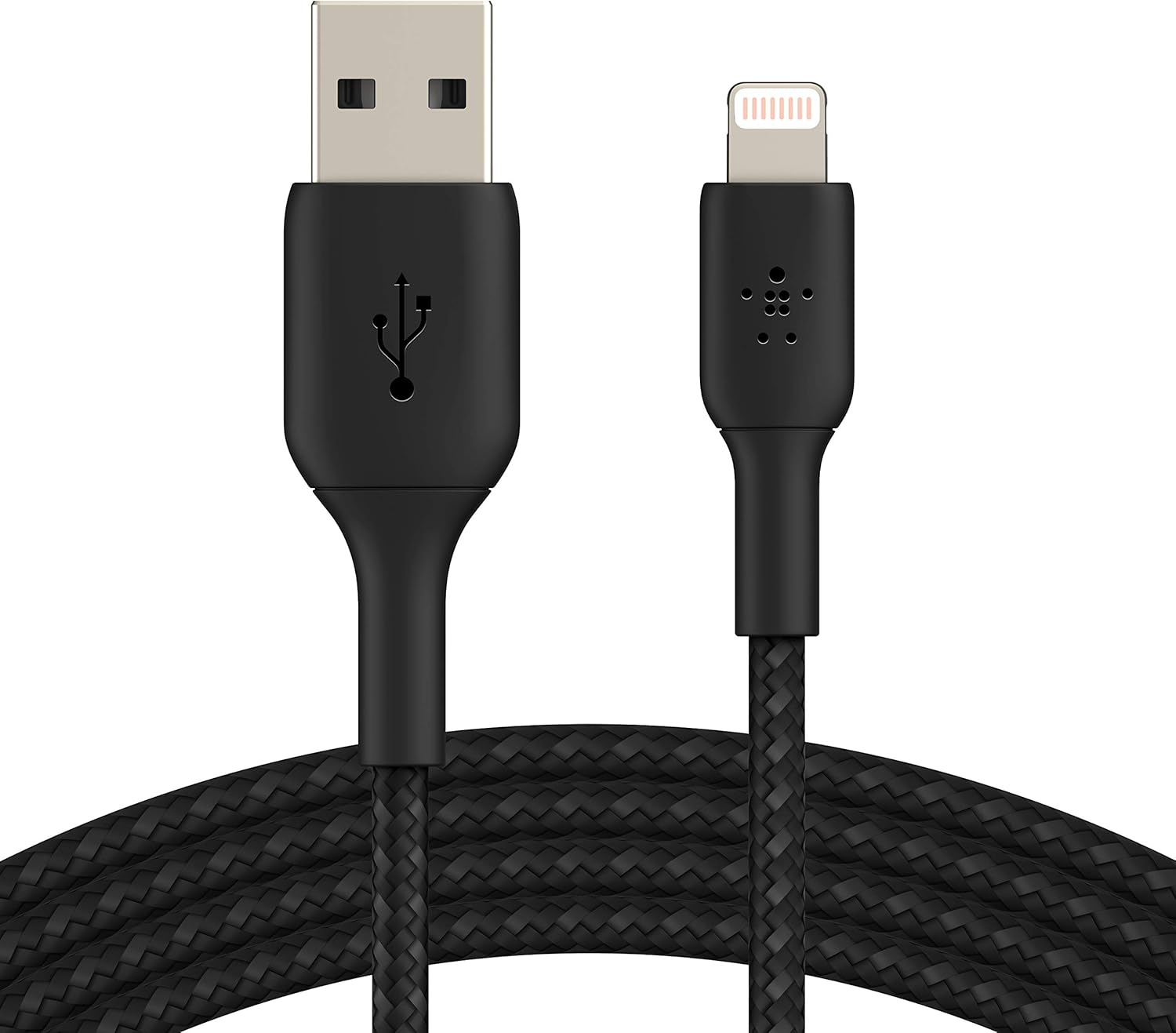 BELKIN Câble Lightning USB-A tressé 2 m noir