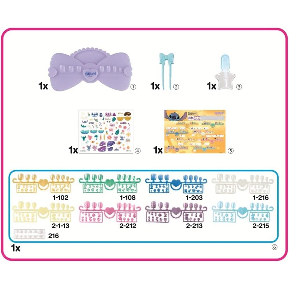 Aquabeads Nail Studio Mon kit de manucure Stitch