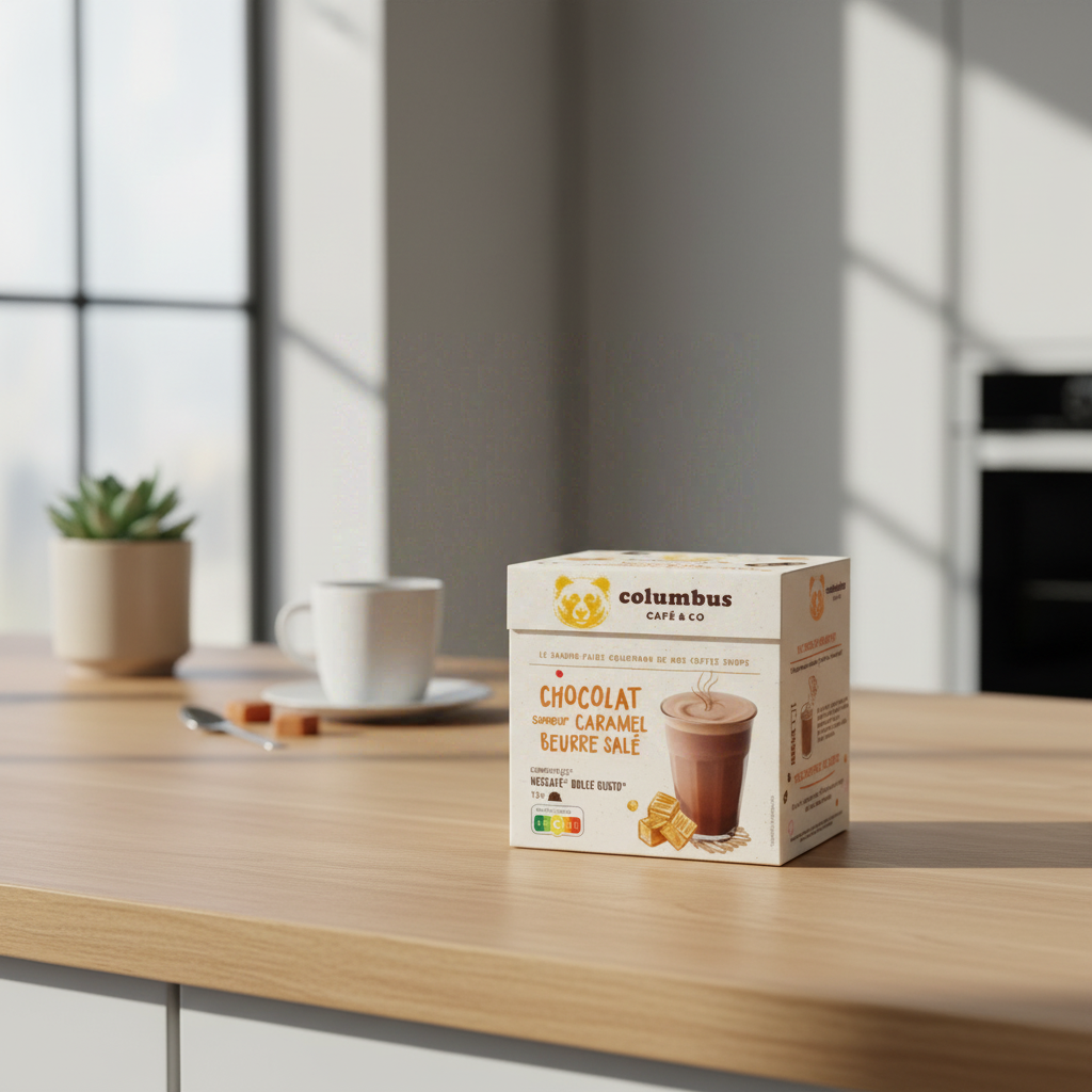 Capsules de café chocolat caramel, x12