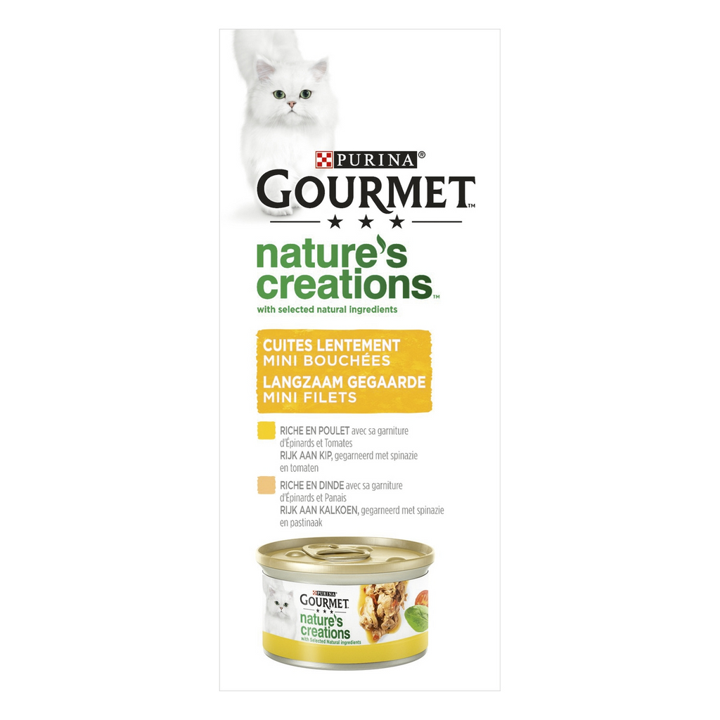 Gourmet Nature's Creations Mini Pâté Aliment pour chat - 8 x 85 g