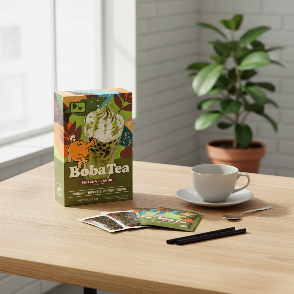 JENI Kit de bubble tea saveur matcha - 3 kit - 255 g