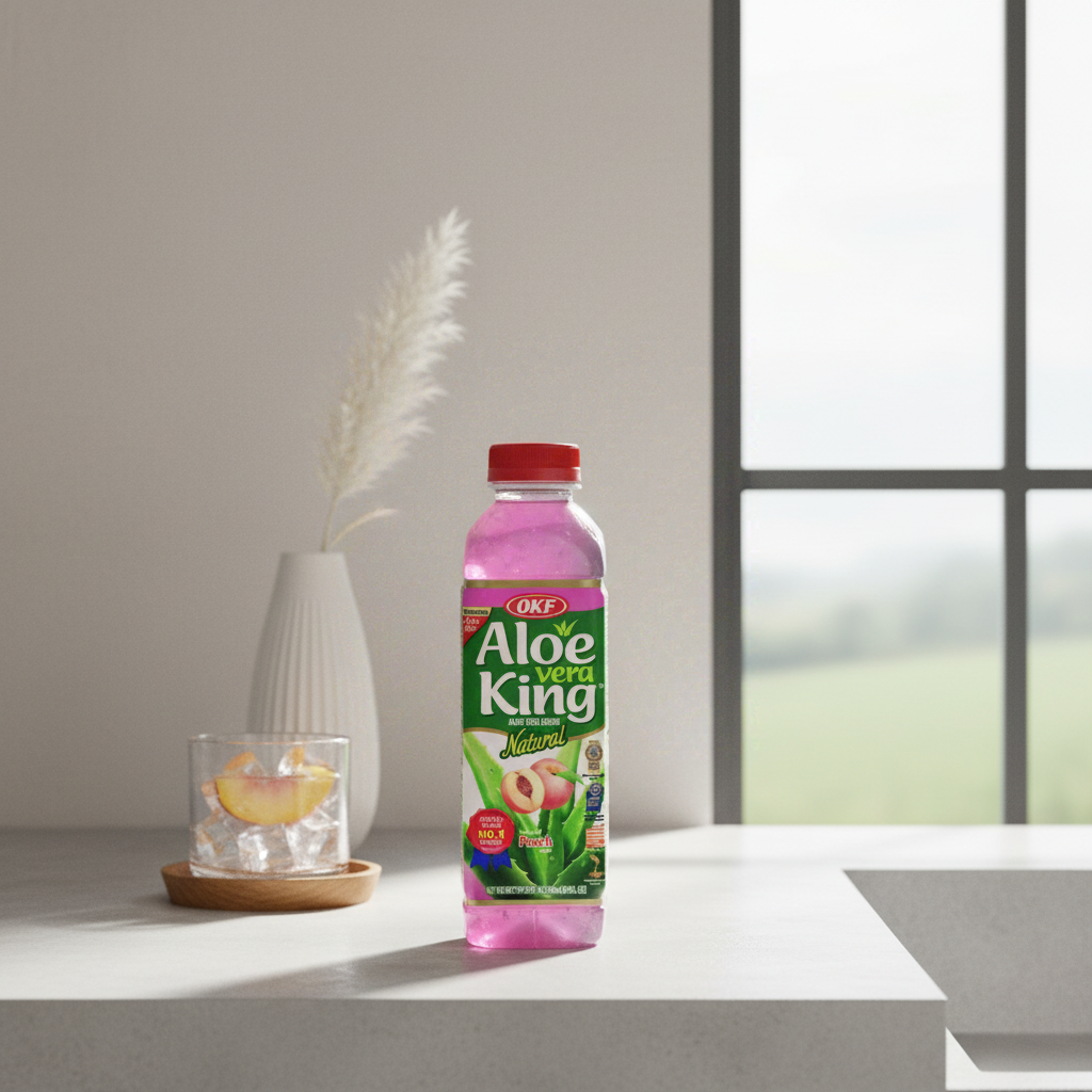 OKF Boisson à l’aloe vera saveur pêche - 20 x 500 ml