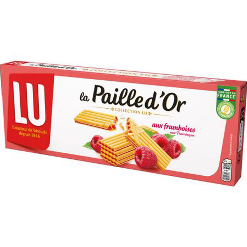 LU La Paille d'Or Gaufrettes fourrées aux framboises - 170 g