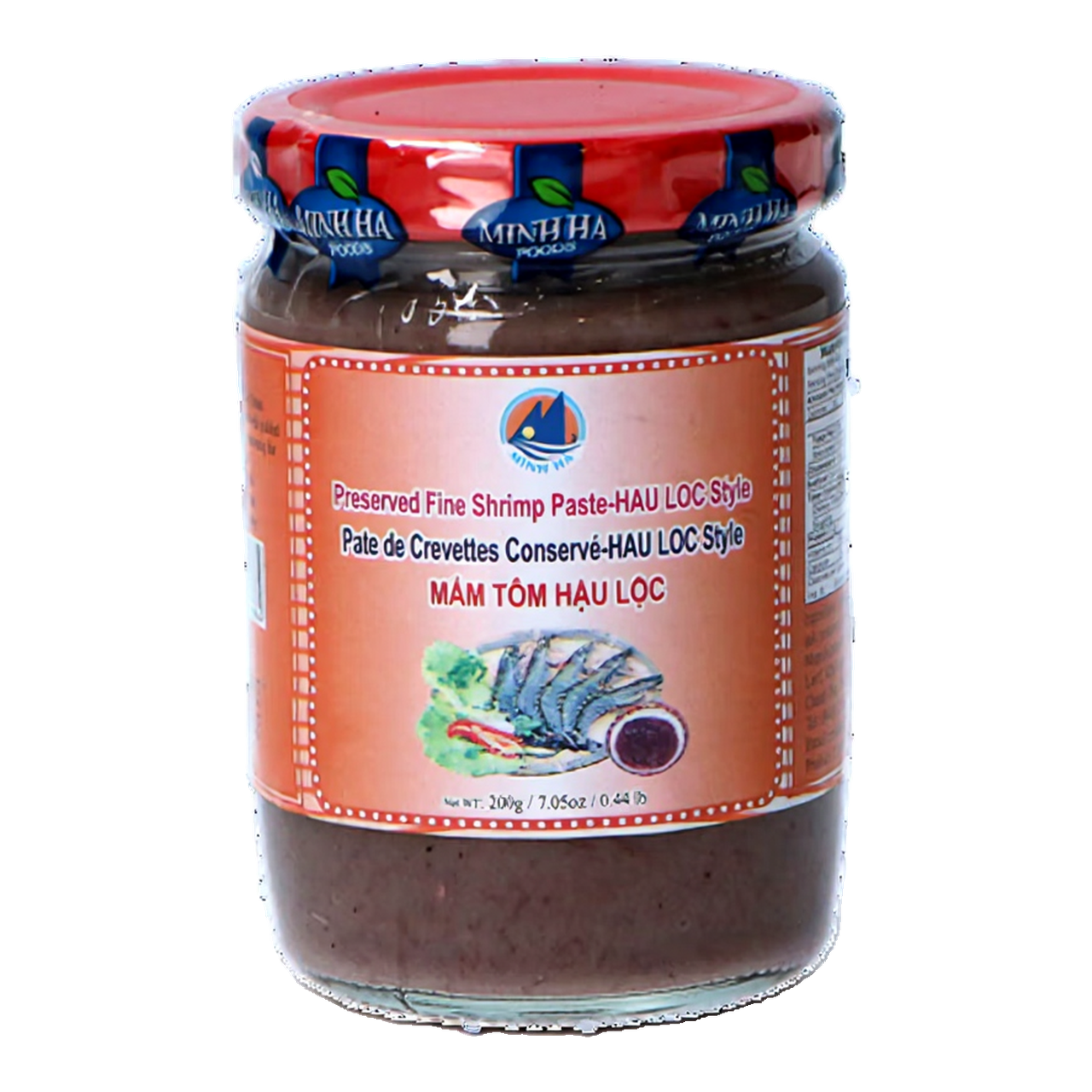 Minh Ha Pâte de crevettes fermentée Mam tôm Hau Loc 200 g