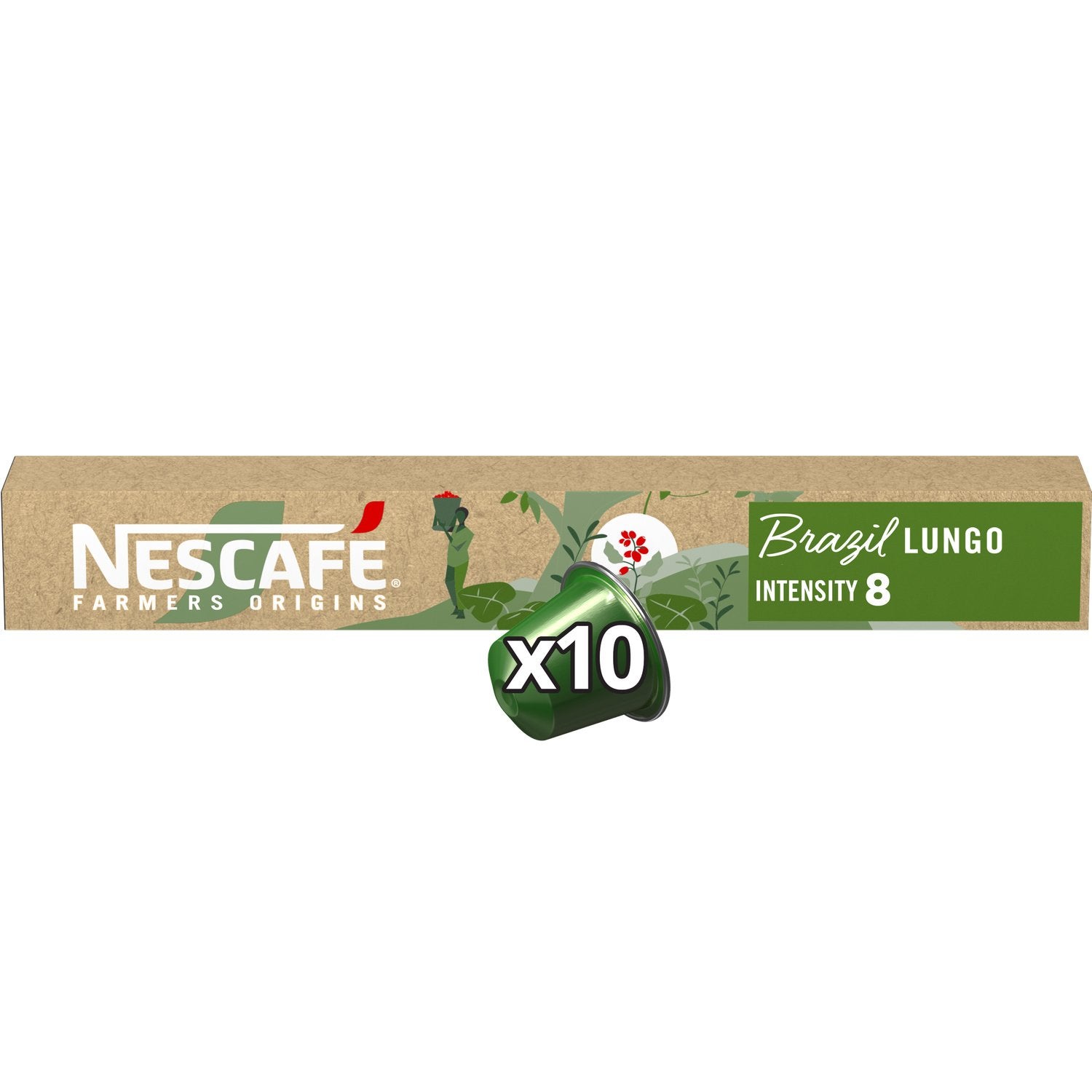 NESCAFÉ FARMERS Café Brazil Lungo X10 capsules 44g