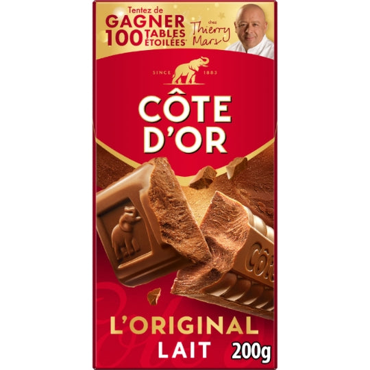 CÔTE D'OR Tablette de Chocolat au Lait Familial 200 g