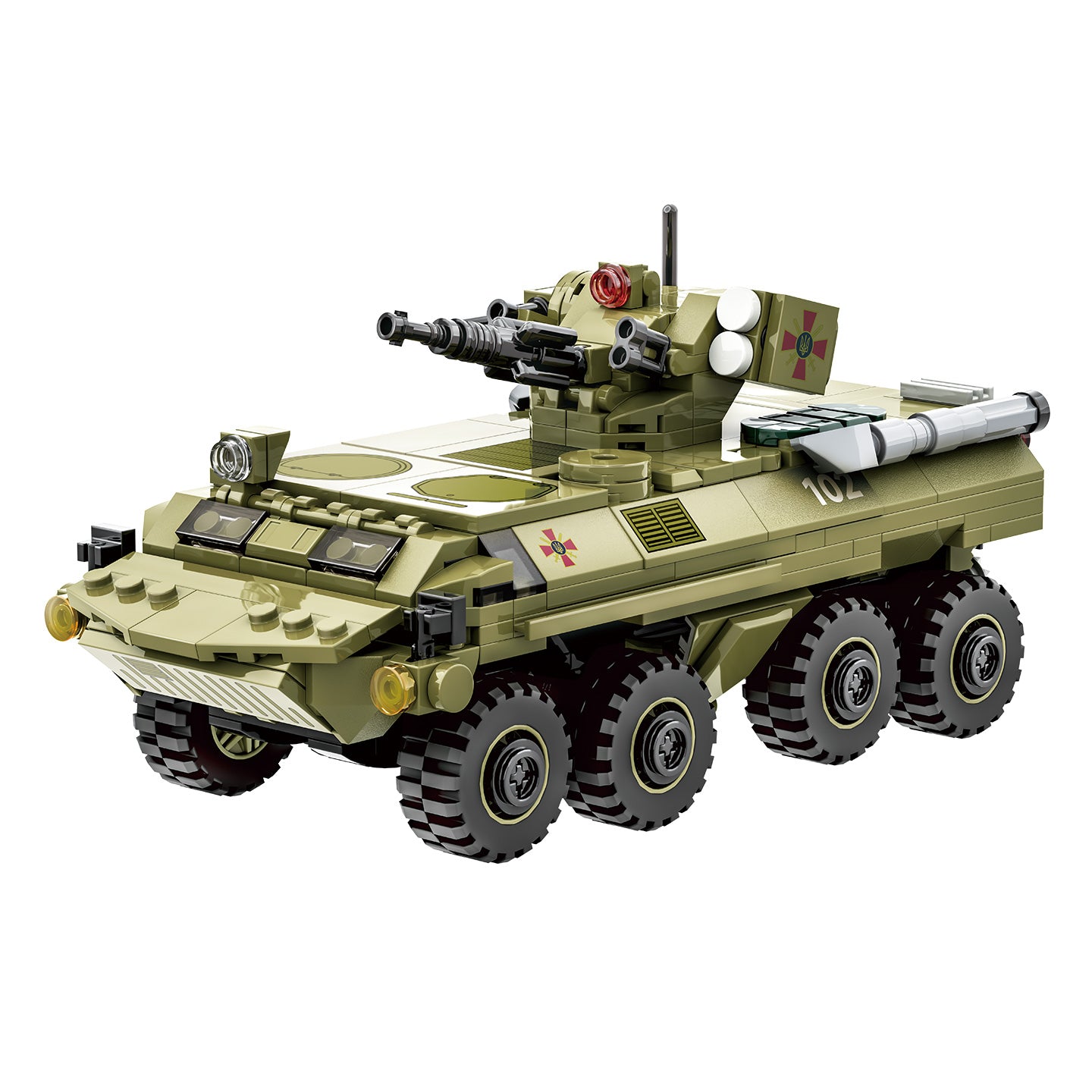 WANGE BTR-4 Véhicule de Combat d'Infanterie Ensemble de Blocs de Construction 379 Pièces pour Constructeurs de Loisirs
