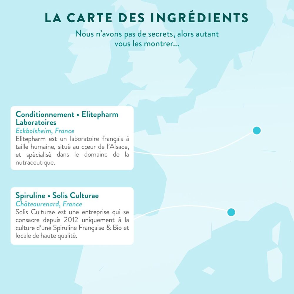 Nutri&Co Spiruline BIO 100 % française - 120 comprimés