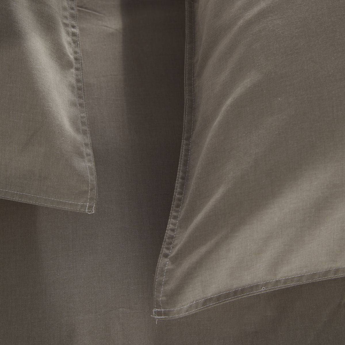 TODAY Parure de lit 2 personnes 240 x 260 cm Chambray dune Bérénice - Charme