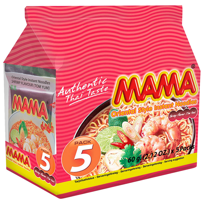 MAMA Nouilles instantanées saveur crevette - 5 x 60 g