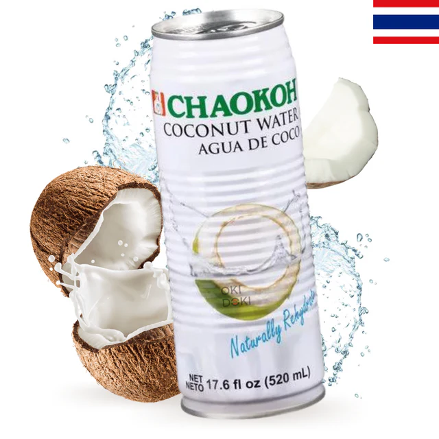 CHAOKOH Eau de coco 24 x 520 ml