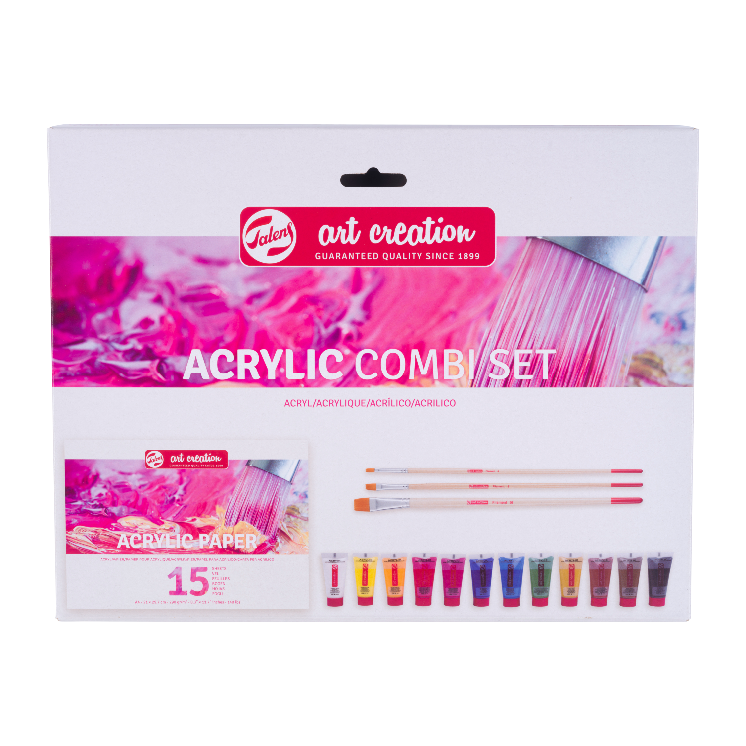 Talens Art Creation Set de pinceaux pour peinture acrylique sur papier