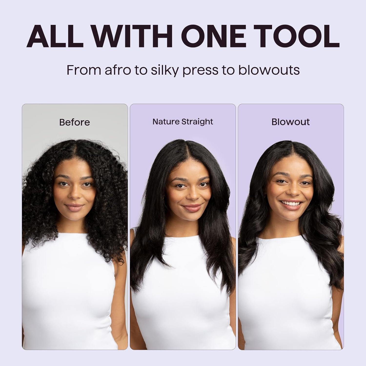 Wavytalk Brosse thermique, Brosse ronde chauffante ionique pour brushing, pour des cheveux plus lisses et plus brillants, facile à utiliser et moins de dommages, corps de 38 mm