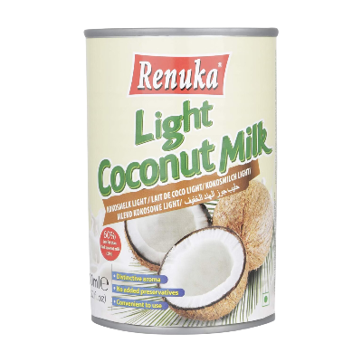 Renuka Lait de coco allégé 9 % boîte 400 ml