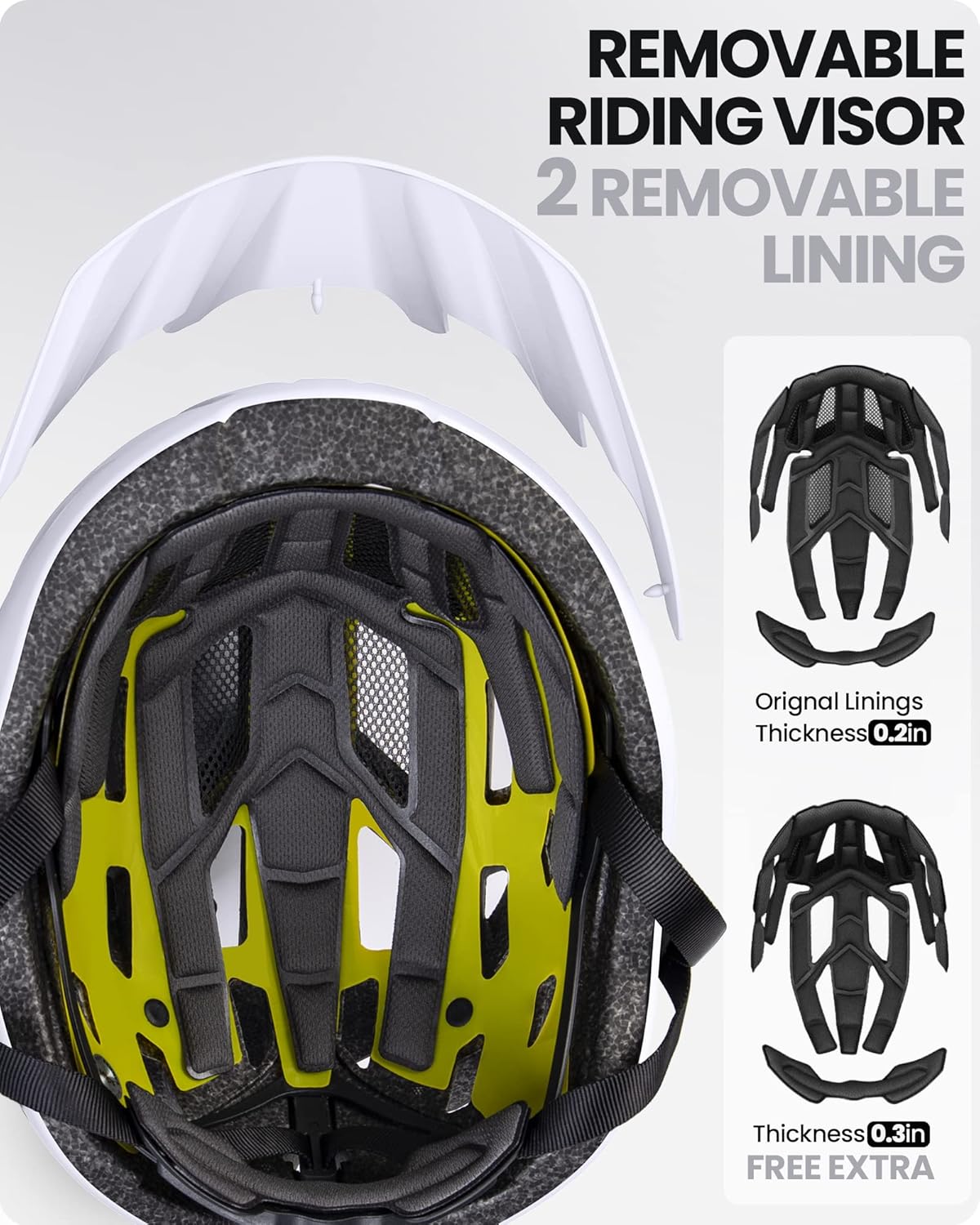 OutdoorMaster Casque de vélo loisirs adulte MIPS Gem I Blanc pavé M