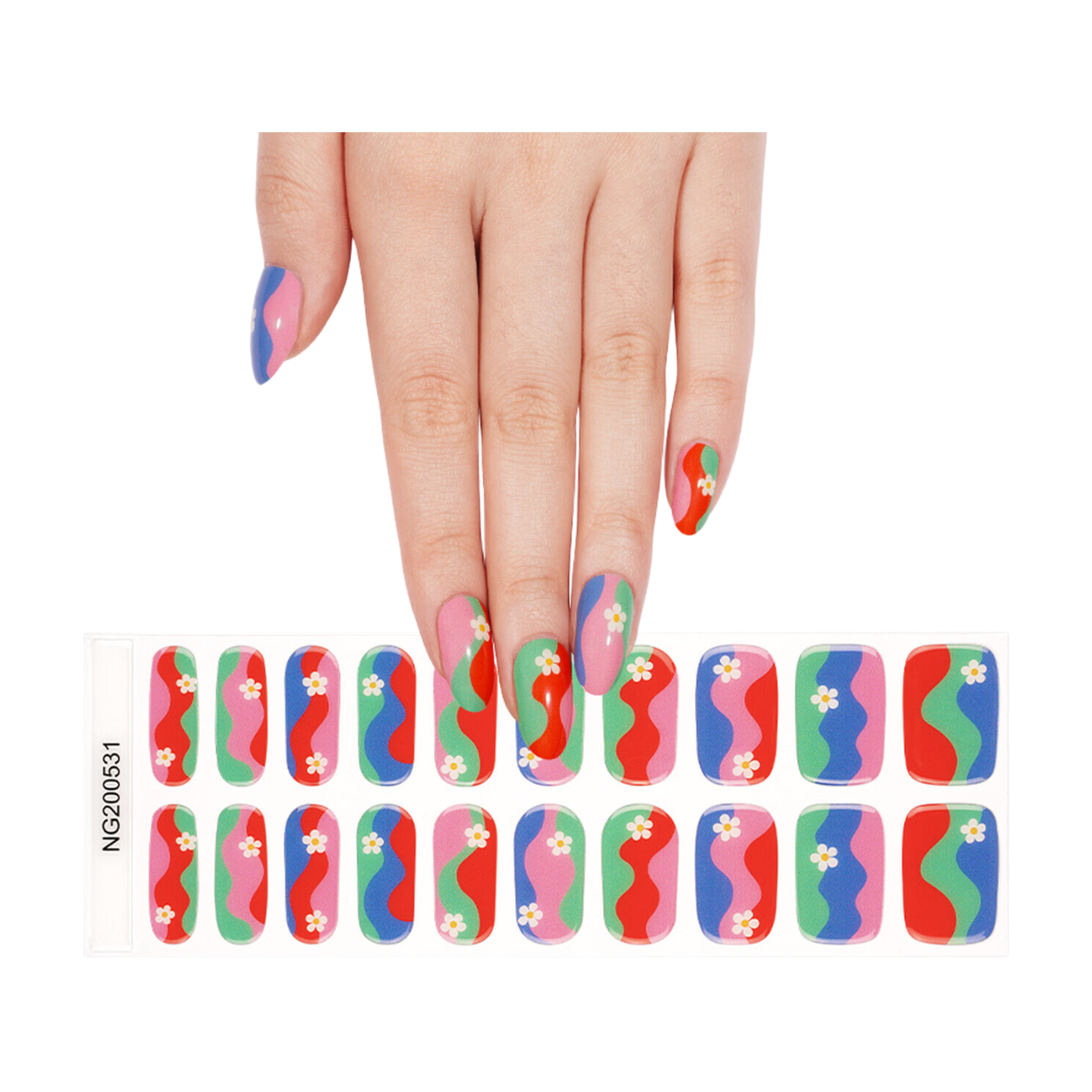 MeoMagic 14-247 Autocollants gels pour ongles - 20 pièces