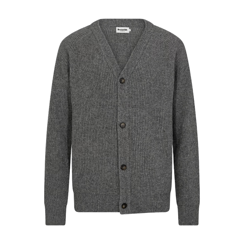 Resteröds Cardigan Kyle Gris clair chiné M