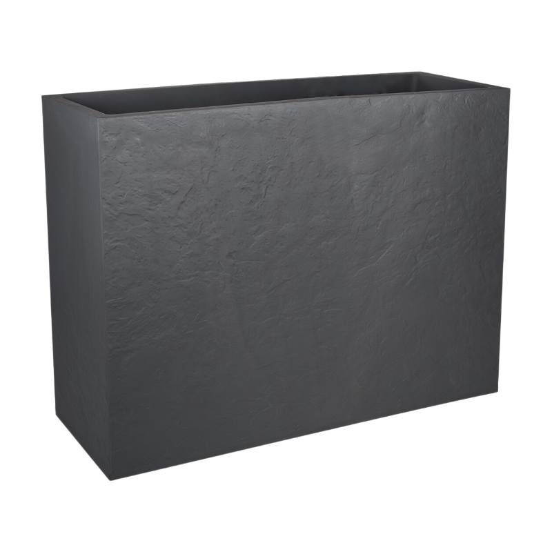 EDA LOFT L VOLCANIA Gris anthracite Double paroi - avec zone de rétention d'eau Dim.78,5 x 29,5 x 60 cm Volume 46 L
