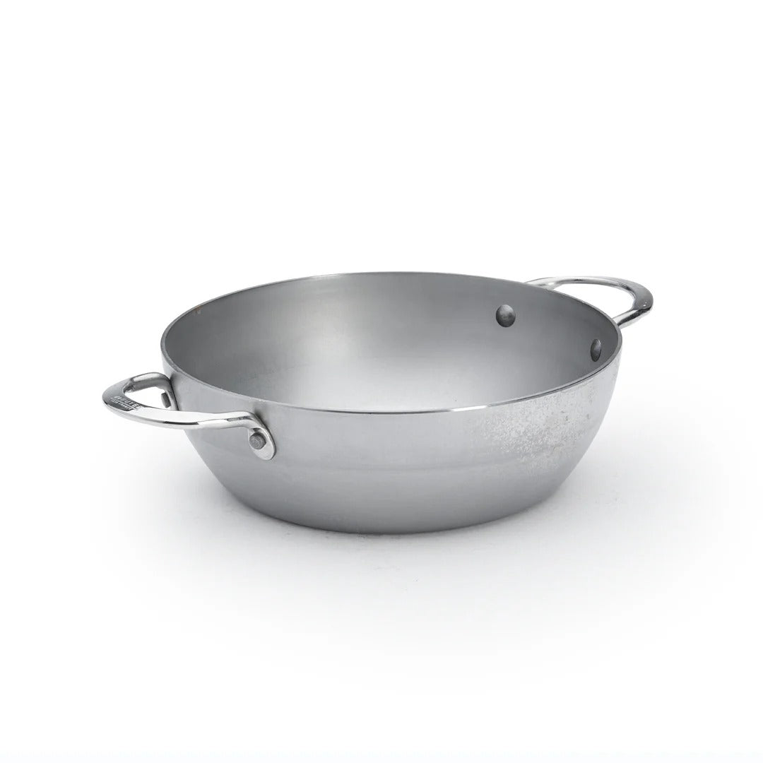 de Buyer Sauteuse paysanne en acier Mineral B Element à deux anses - 28 cm