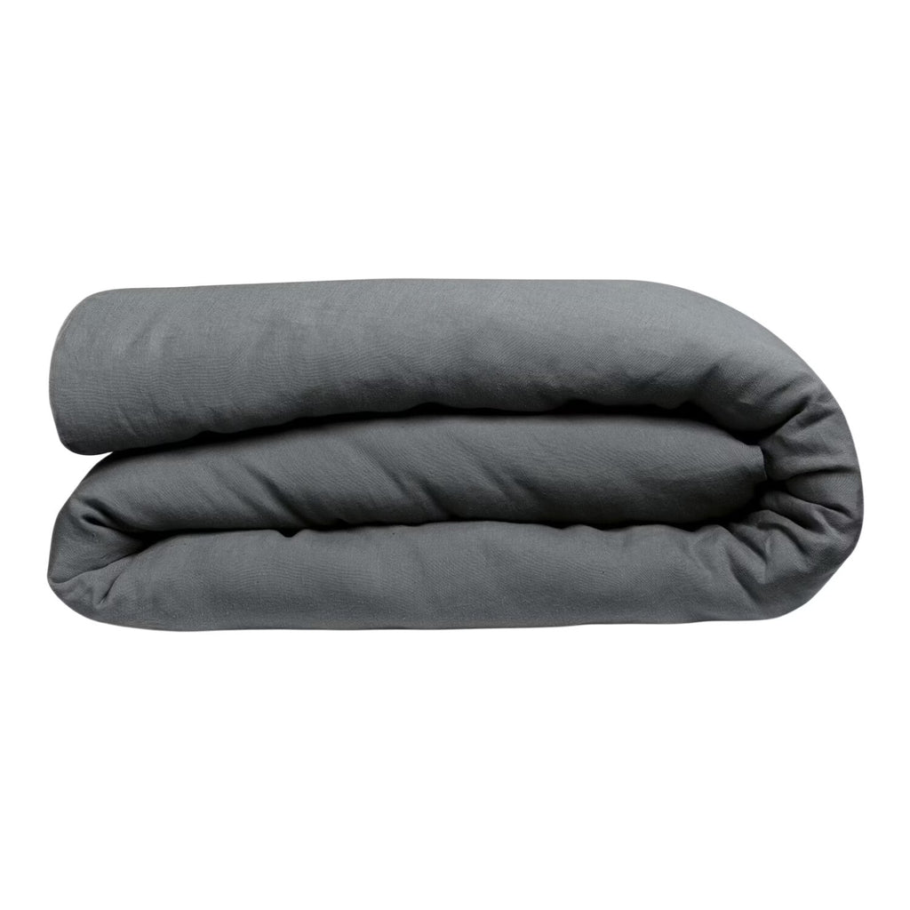 VIVARAISE Kala Housse de couette carbone - 240 x 220 cm