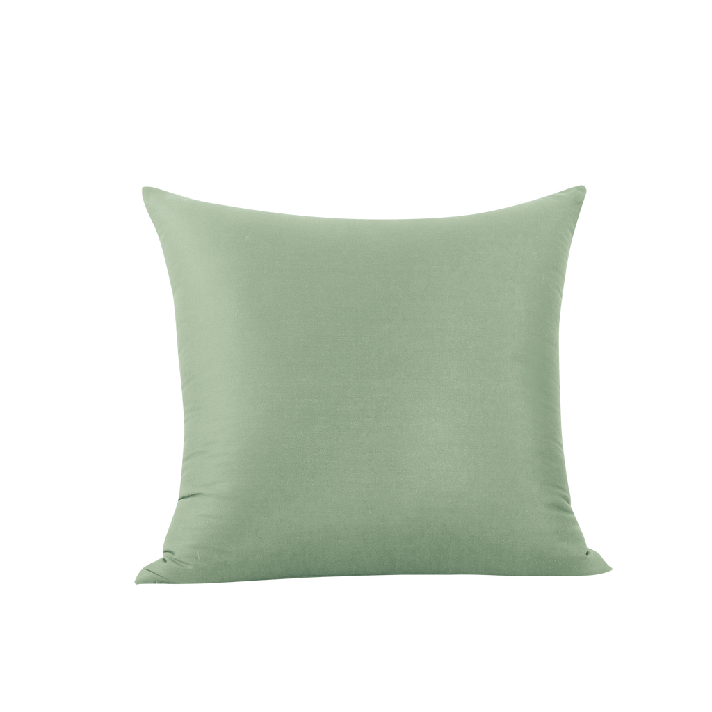 Lot de 2 taies d'oreiller en bambou vert, 65 x 65 cm x 2