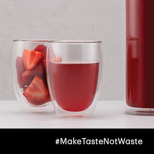 Lot de 2 Grandes Tasses en Verre Double Paroi 350ml, Résistantes à la Chaleur en Borosilicate, Compatibles Micro-ondes, Idéales pour Café, Thé, Lait, Jus, Glace et Desserts, Parfaites pour Boissons Chaudes et Froides