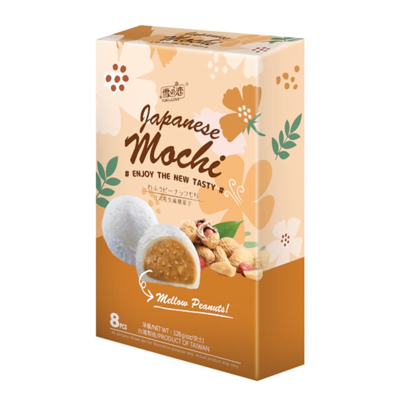 Yuki & Love mochis saveur cacahuète - 128 g